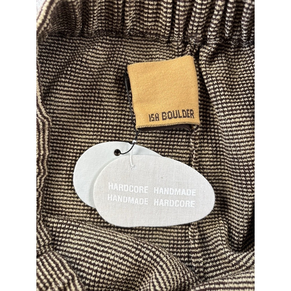 Isa Boulder‎ Lenticular Pants Size XL Brown Handmade Avant-Garde Structural Knit - Picture 10 of 13